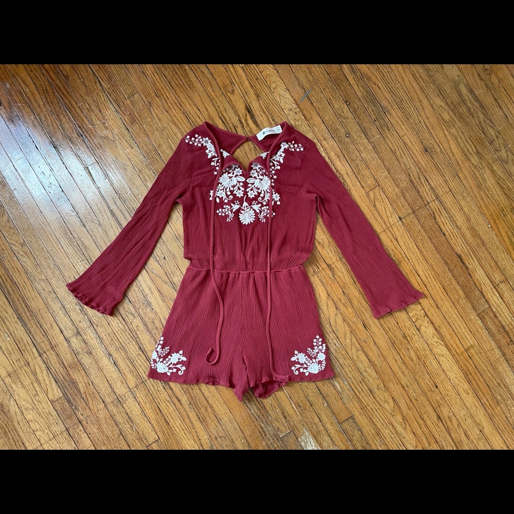 Embroidered romper